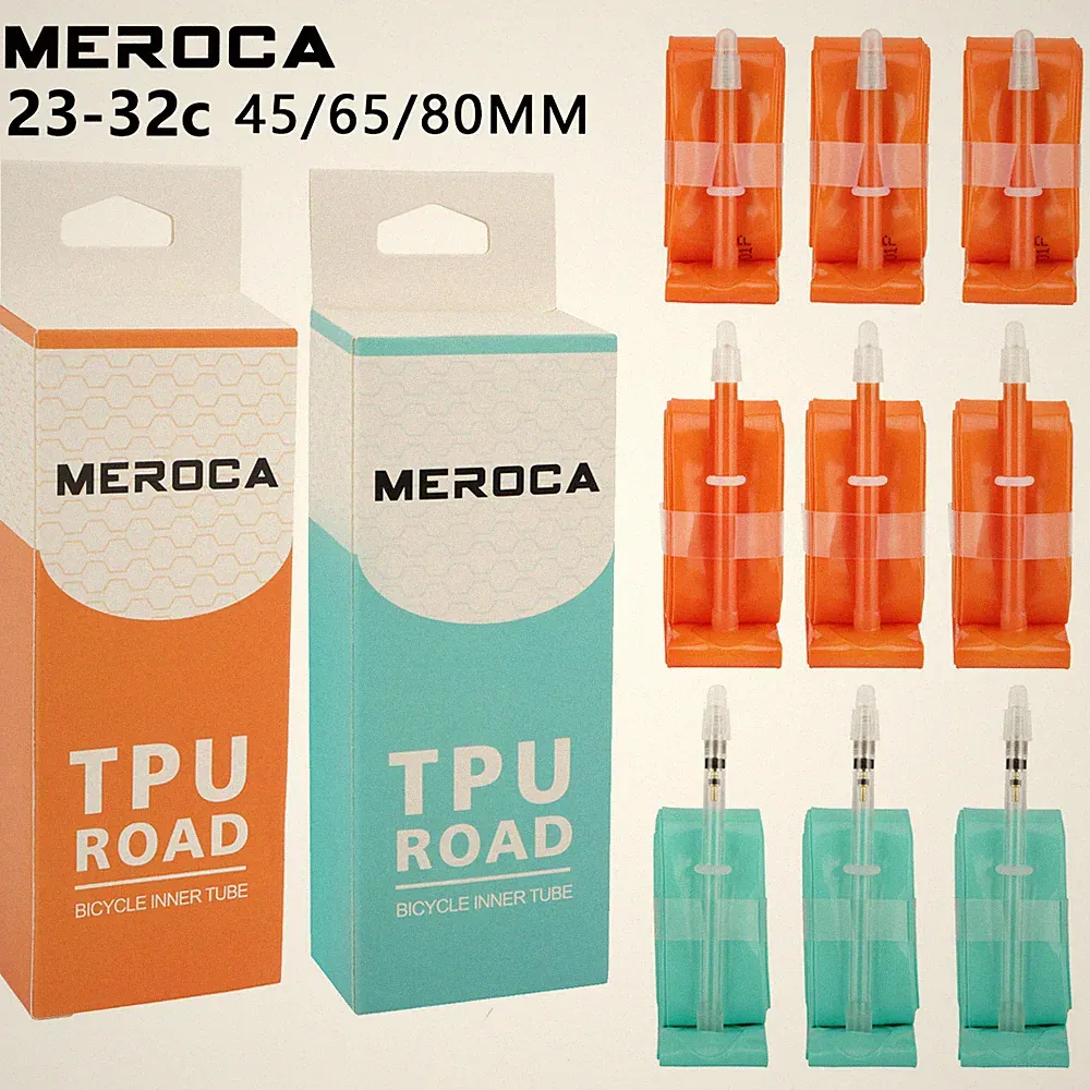12PCS Bicycle TPU Inner Tube 700C 23-32C Road Bike 45/65/80mm Ultralight 30g