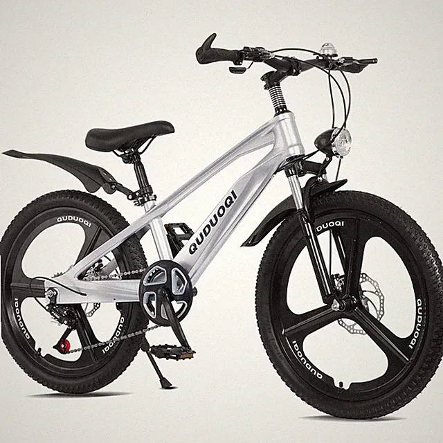 20 Inch Kids Mountain Bike, 7-Speed Lightweight Youth Bike for Ages 8–12,Sliver