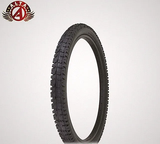 ALTA BICYCLE WIRE BEAD M.T.B WIDE DURABLE TIRE 26x2.70 BLACK ROUGH KNOBBY TREAD.