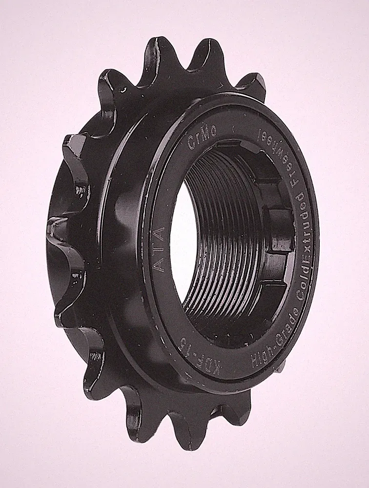 ATA 15T (M30) Chromoly BMX Bicycle Freewheel 1/2" X 1/8" - BLACK