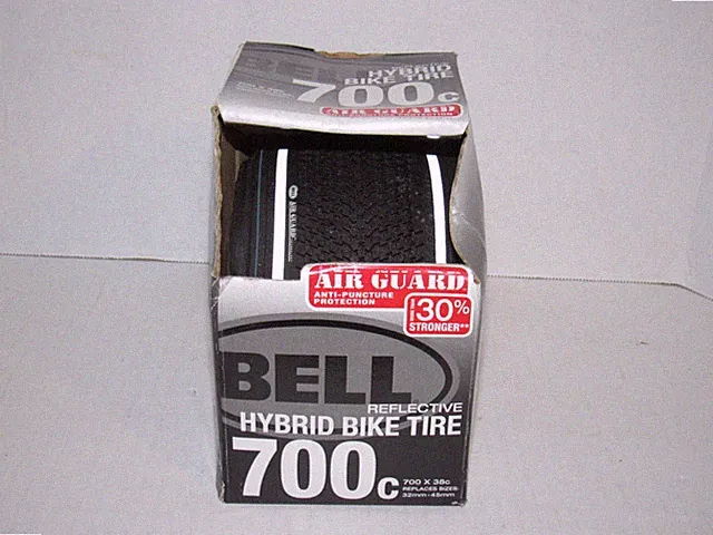Bell Reflective Hybrid Bike Tire 700c 700 x 38c 32mm-45mm Air Guard 30% Stronger