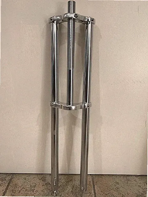 BICYCLE 1" TRIPLE TREE FORK 14" STEERING TUBE W/9" threads TOTAL 30" LONG BIKES