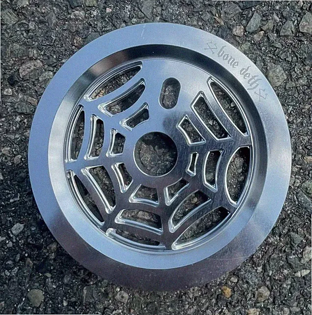 BONE DETH WEBSLINGER BMX BIKE SPROCKET + GUARD 7075 ALLOY 30t SUBROSA SILVER NEW