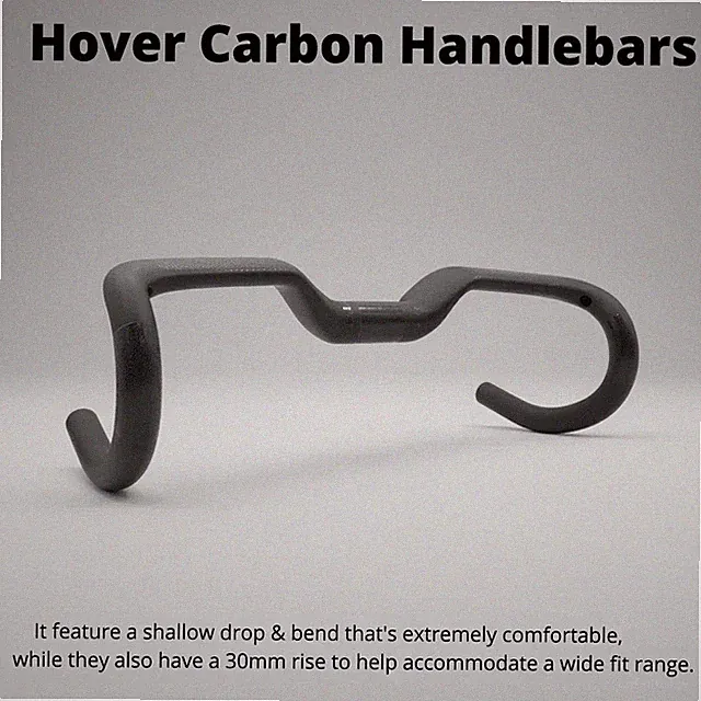 Full Carbon Integrated Gravel Bicycle Handlebar Internal Cable Routing 400-440mm