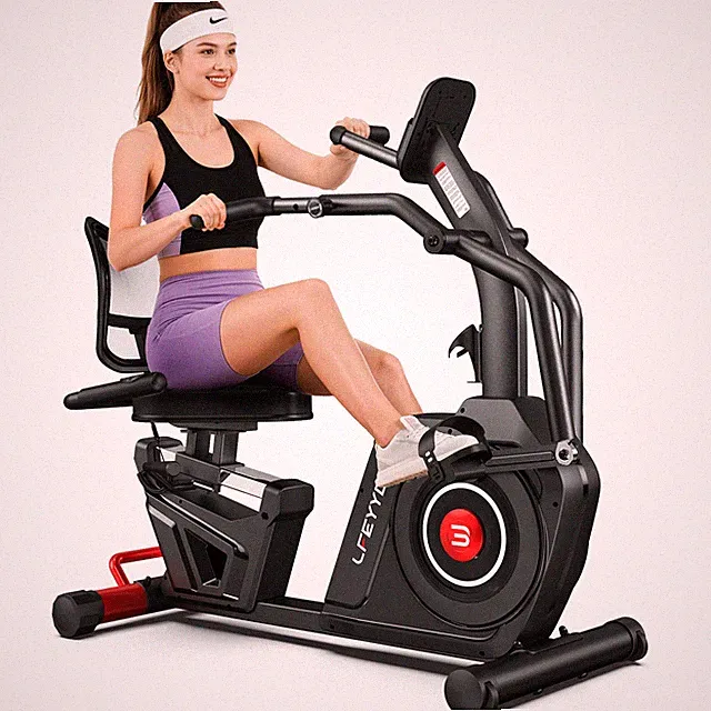 High-end Magnetic Recumbent Exercise Bike Workout Machine Full Body Fitness Bike
