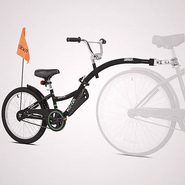 KaZAM Co-Pilot Bike Trailer - 20 Inch with 20 inch, Black