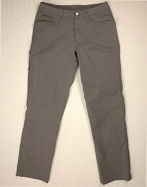 Lululemon Mens ABC Pants Sz 30 Grey Sage Commuter Water Repel Warpstreme Bike