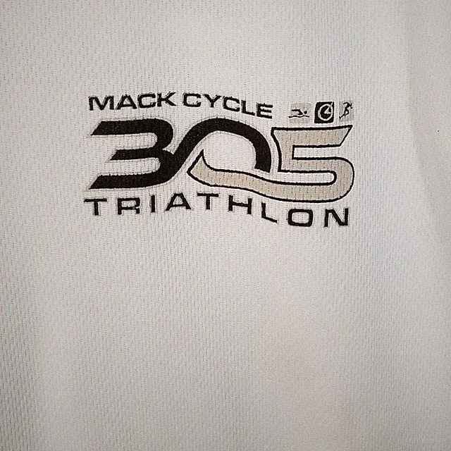Mack Cycle 305 Triathlon GREENLAYER Sports S/S Lightweight T-Shirt White Size L