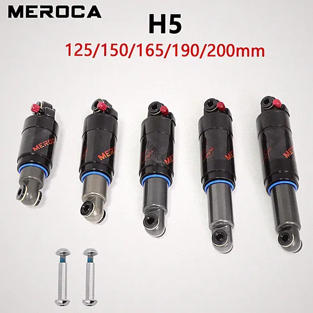 MEROCA MTB Bike Air Shock Suspension Mountain Bicycle Rear Shock 165/190/200mm