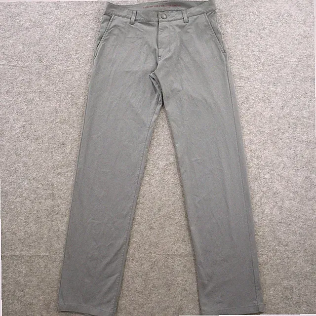 Rhone Pants Mens 30 Gray Commuter Flat Front Mid Rise Straight Leg Zip Fly