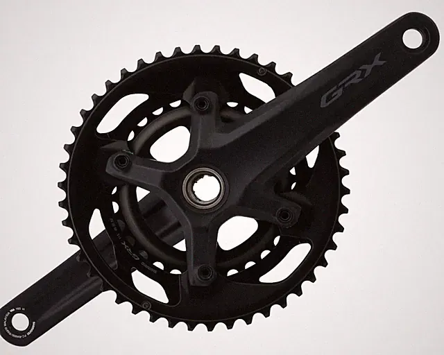 Shimano GRX FC-RX600 Crankset (Black) (2 x 11 Speed) (Hollowtech II)
