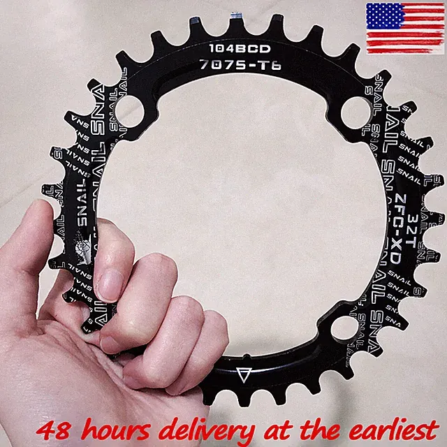 SNAIL 30-52T 104BCD Narrow Wide MTB Bike Chain Ring Single Chainwheels Crankset